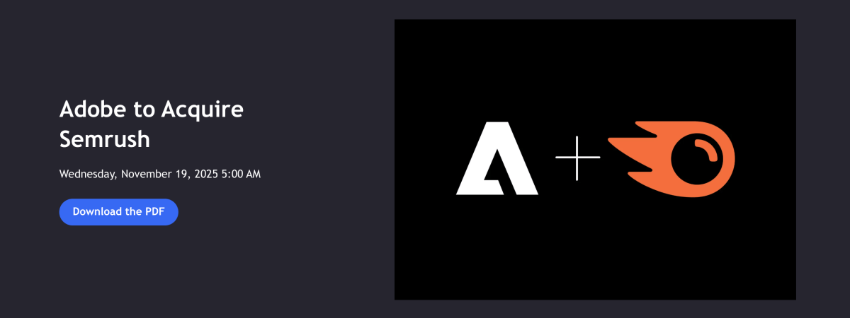 Adobe Acquires Semrush